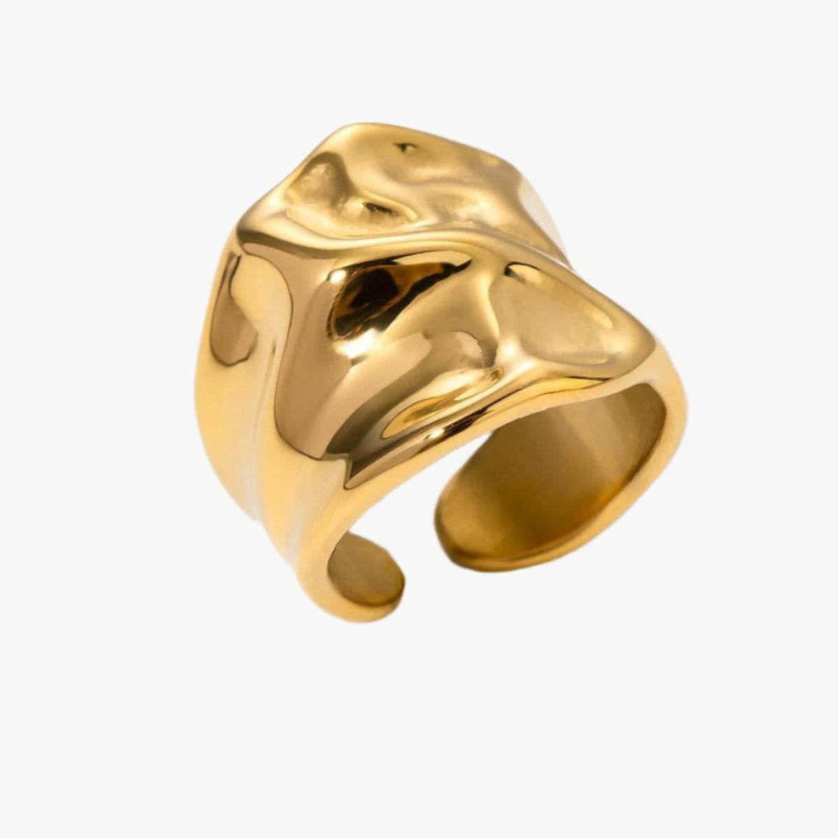 Molten Wrap Ring – Gold & Silver - Salt Lily
