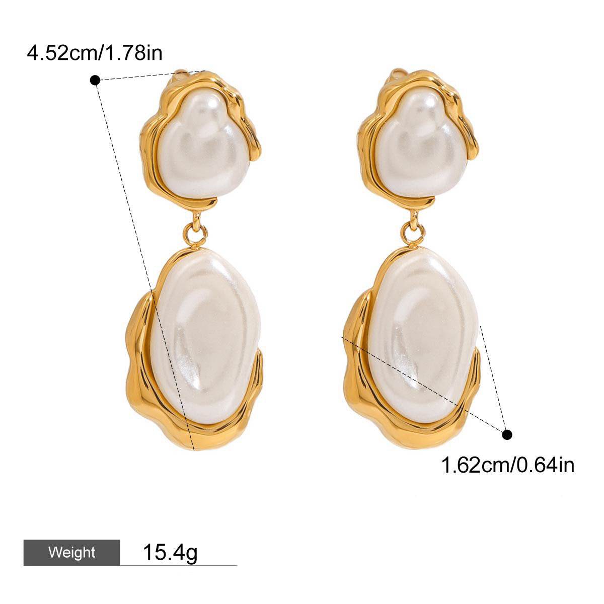 The Irregular Pearl Drop Earrings - Salt Lily