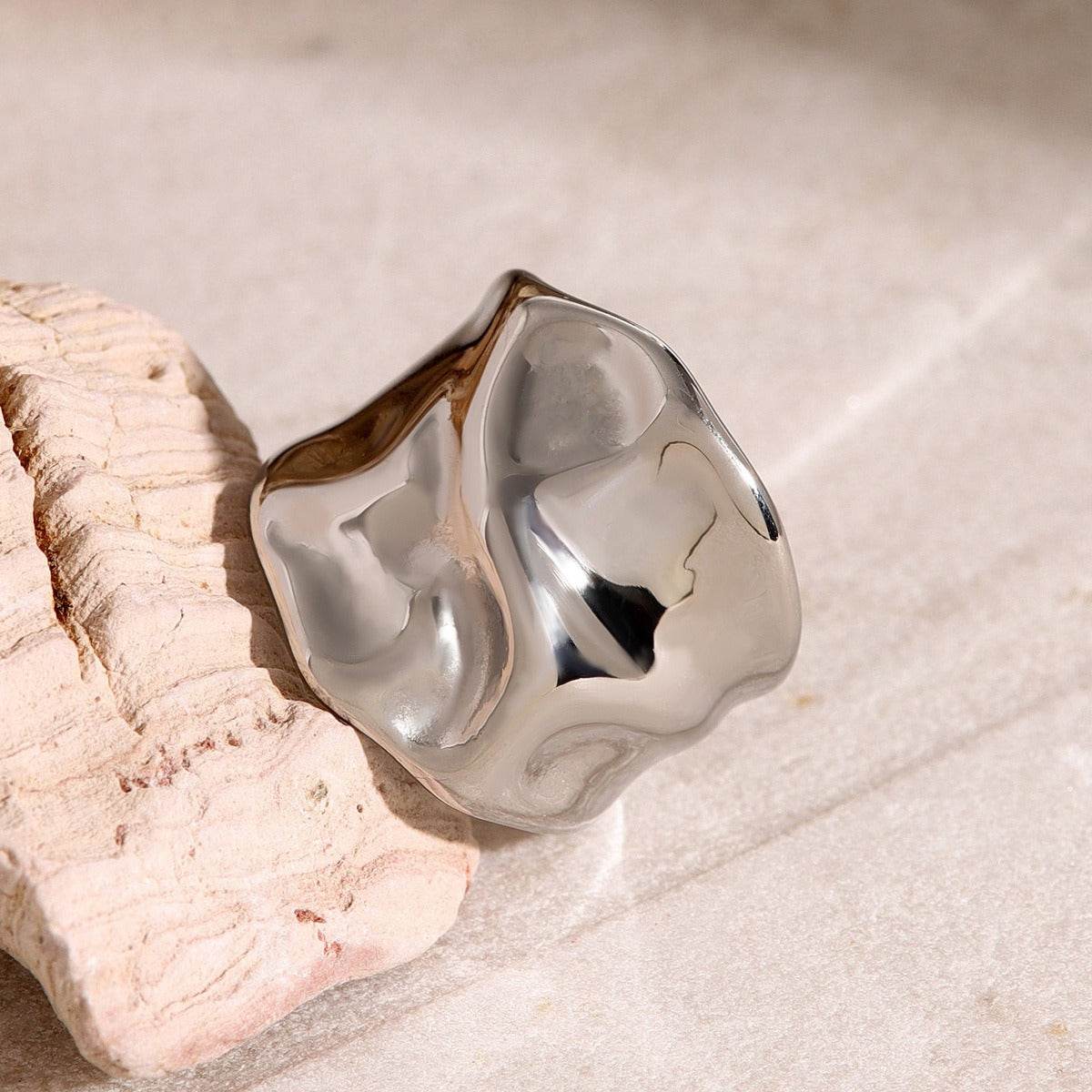 Molten Wrap Ring – Gold & Silver - Salt Lily