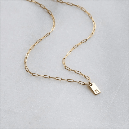 Modern Monogram Necklace - Custom Letter Necklace