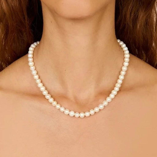 The Classic Pearl Strand Necklace - Salt Lily