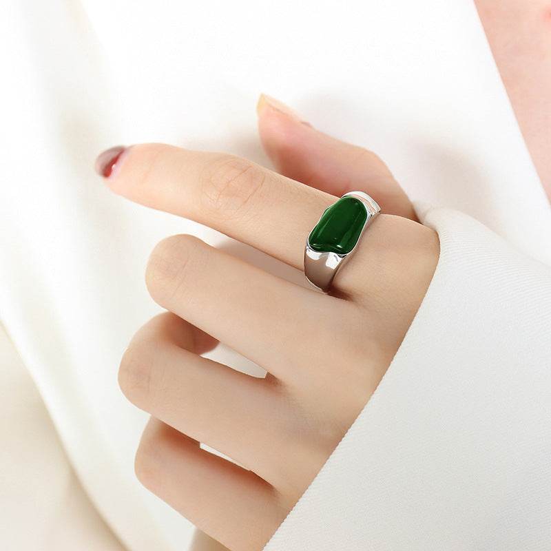 Emerald Wave Ring – 18K Gold Plated - Salt Lily