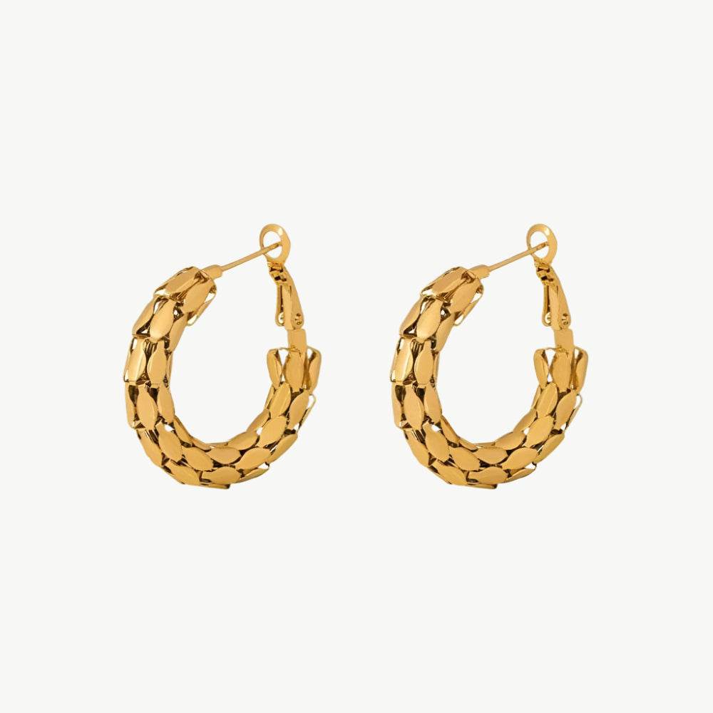 Scales C-Shaped Earring - Salt Lily