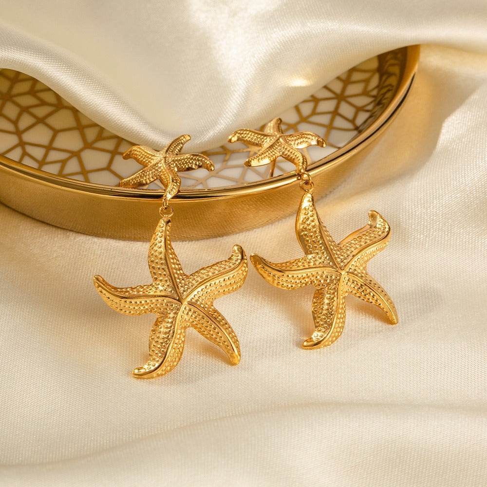 Starfish Drop Earrings - Salt Lily