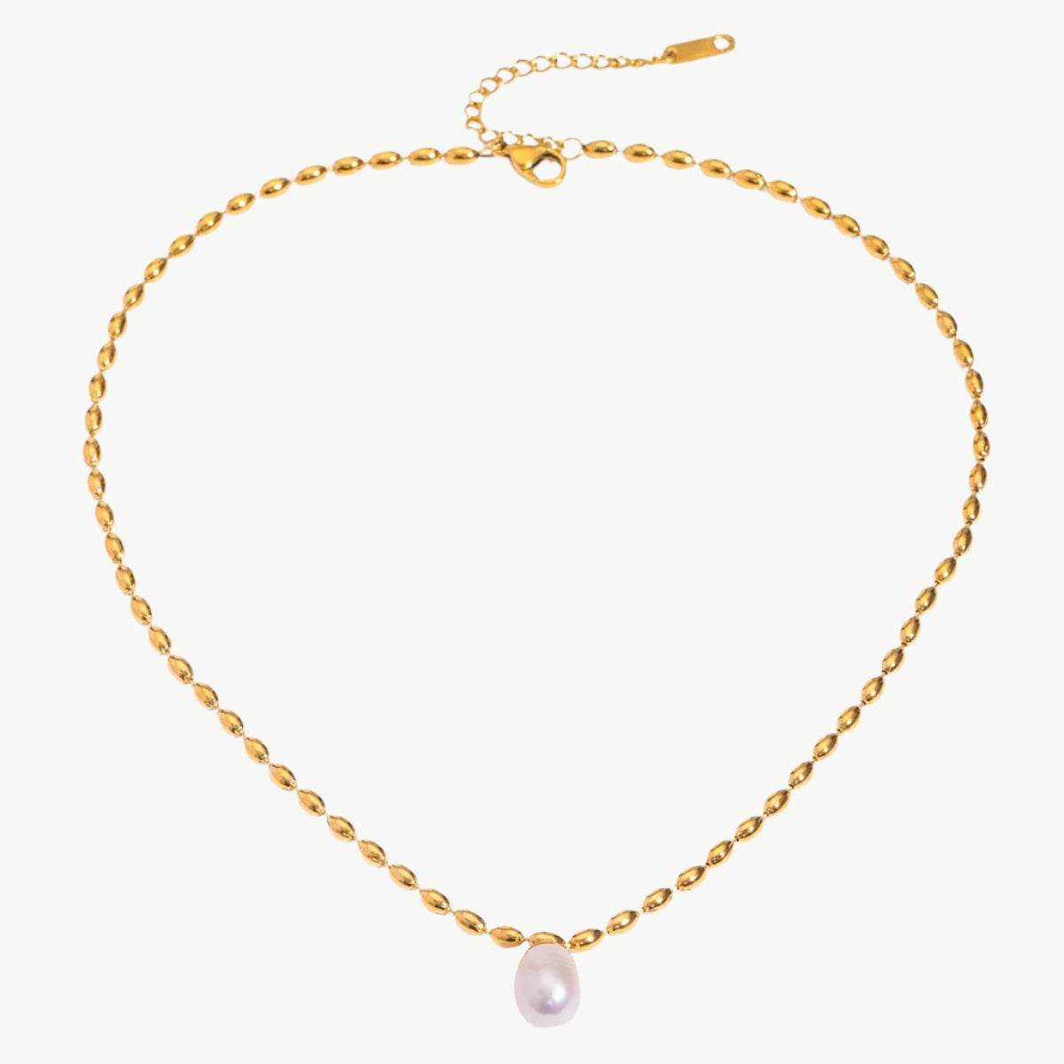 Pearl & Gold Necklace Series - Salt Lily