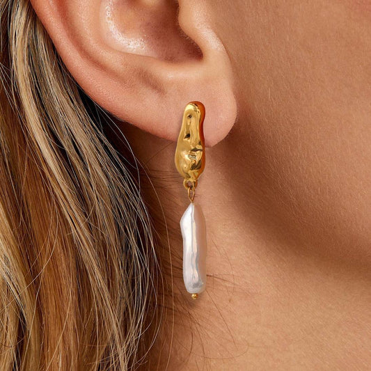 Irregular Pendant Earrings - Salt Lily