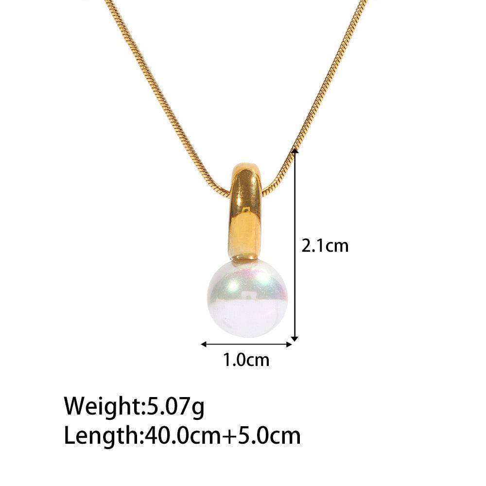 Pearl Drop Pendant Necklace - Salt Lily