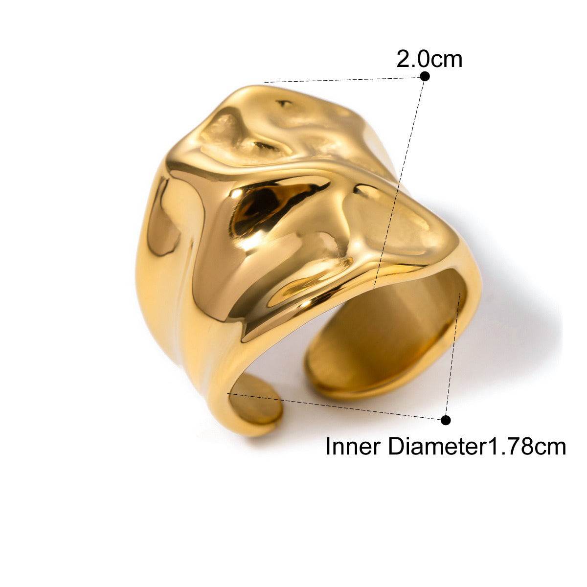 Molten Wrap Ring – Gold & Silver - Salt Lily