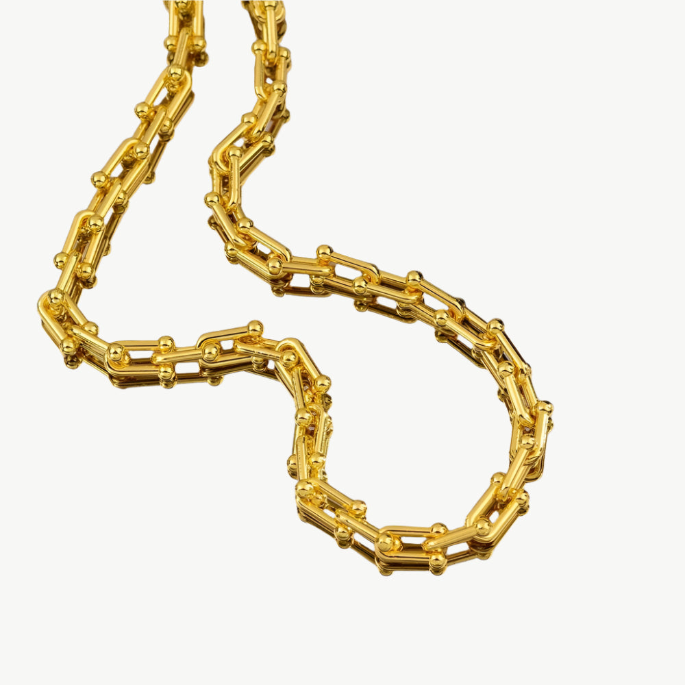Horseshoe Chain Necklace & Bracelet Set - Salt Lily
