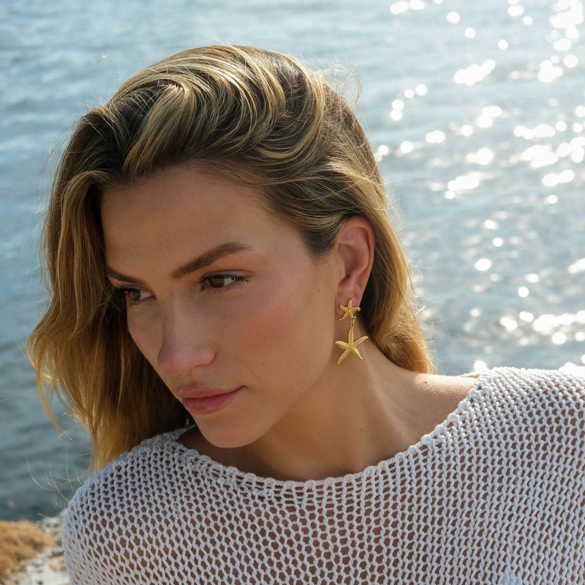 Starfish Drop Earrings - Salt Lily