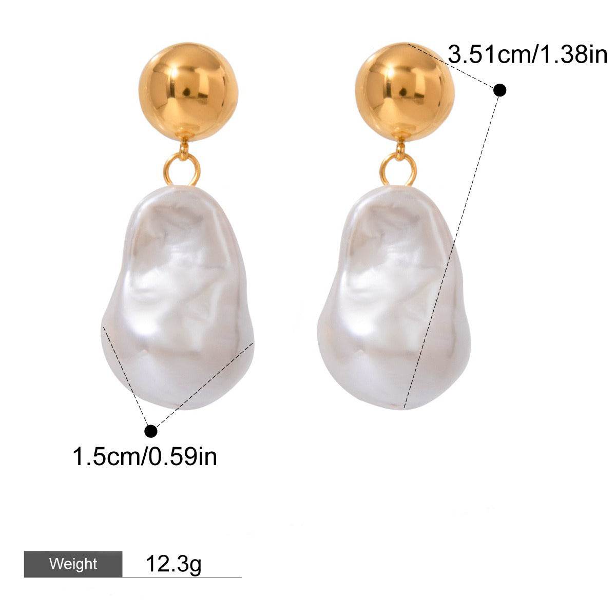 Pearl Pendant Earrings - Salt Lily