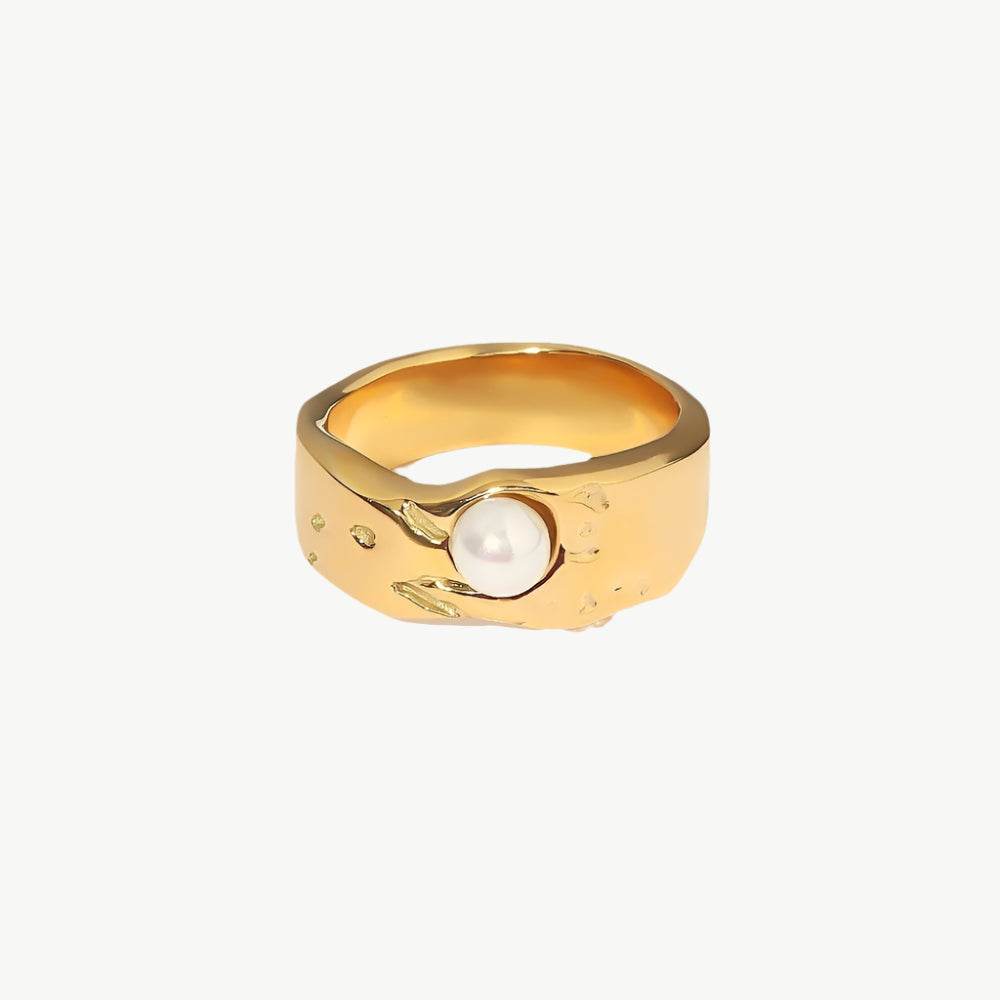 Lava Pearl Ring - Salt Lily