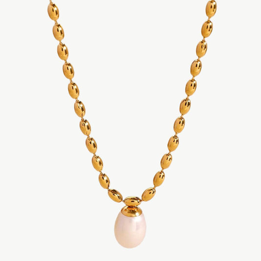 Pearl & Gold Necklace Series - Salt Lily