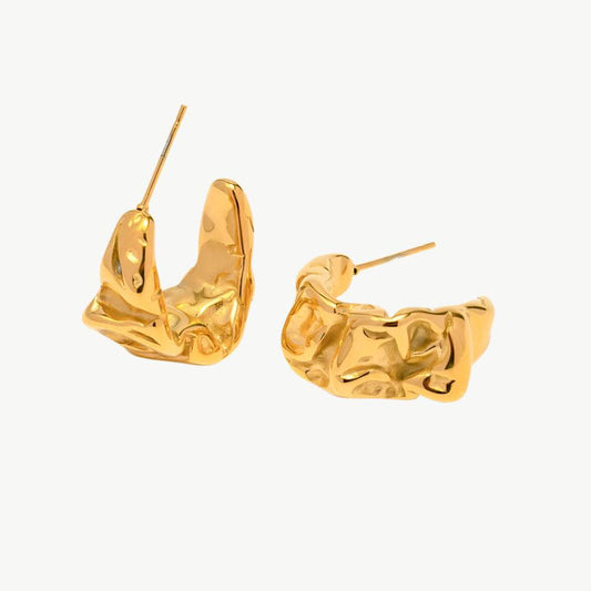Molten C-Hoop Earrings - Salt Lily
