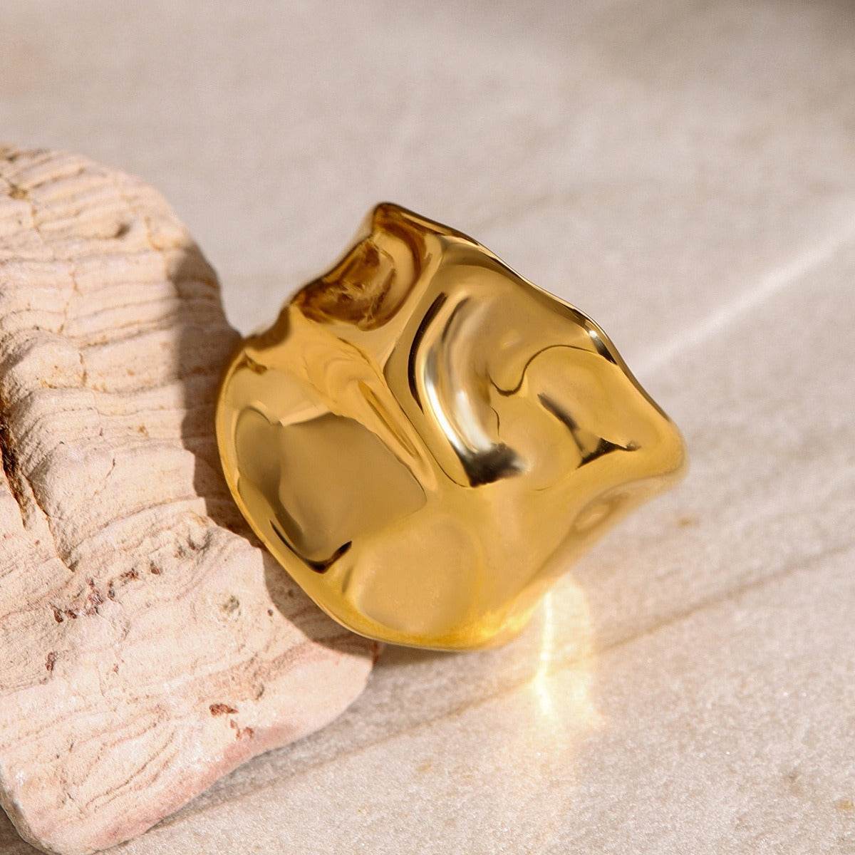 Molten Wrap Ring – Gold & Silver - Salt Lily