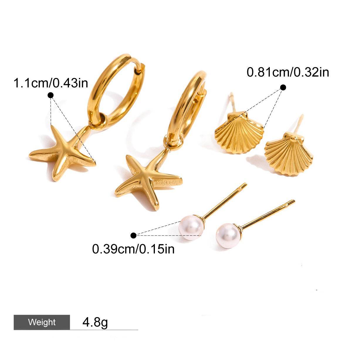 Ocean 3 Piece Earring Bundle - Salt Lily