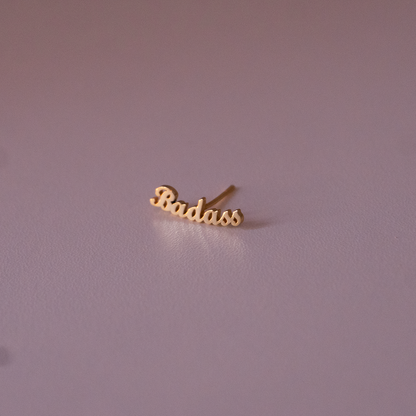 BADASS S925 Silver Stud - Salt Lily