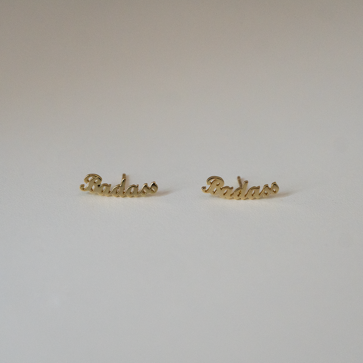 BADASS S925 Silver Stud - Salt Lily