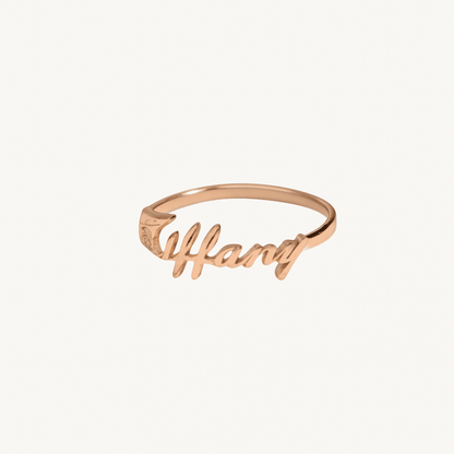 The Message Ring – Custom 925 Silver Band - Salt Lily