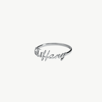 The Message Ring – Custom 925 Silver Band - Salt Lily