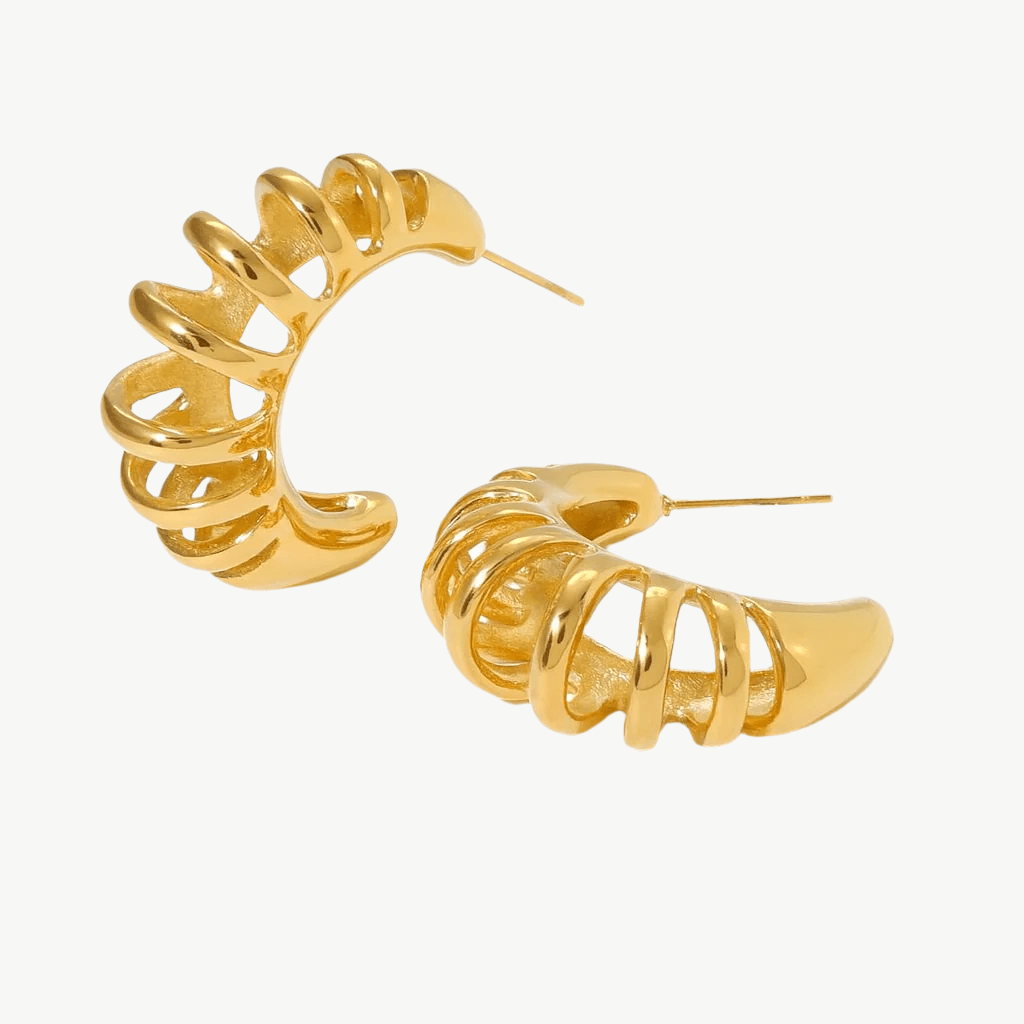 Hollow Bracelet / Earrings Set - Salt Lily
