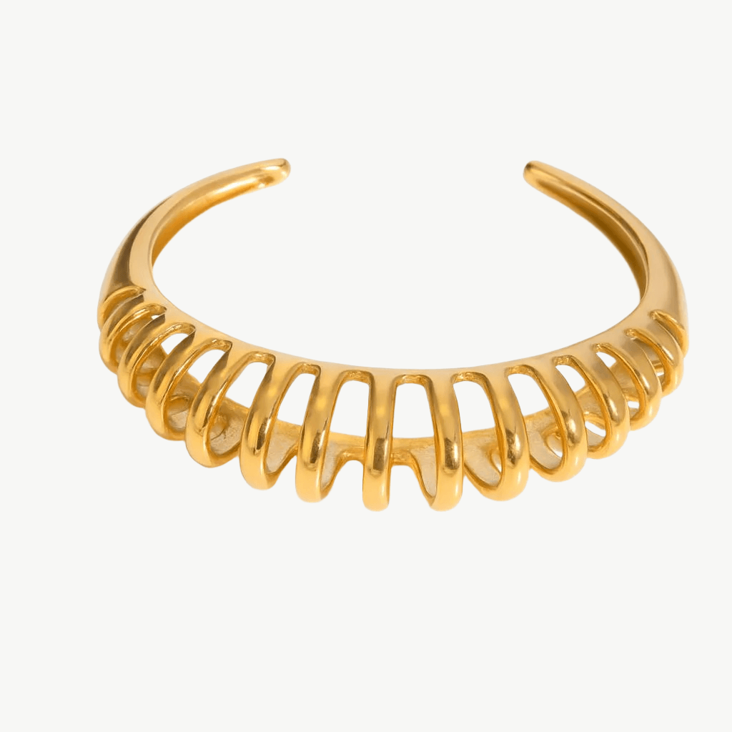 Hollow Bracelet / Earrings Set - Salt Lily