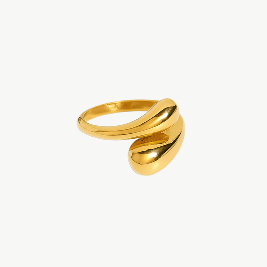 Droplet Adjustable Ring - Salt Lily