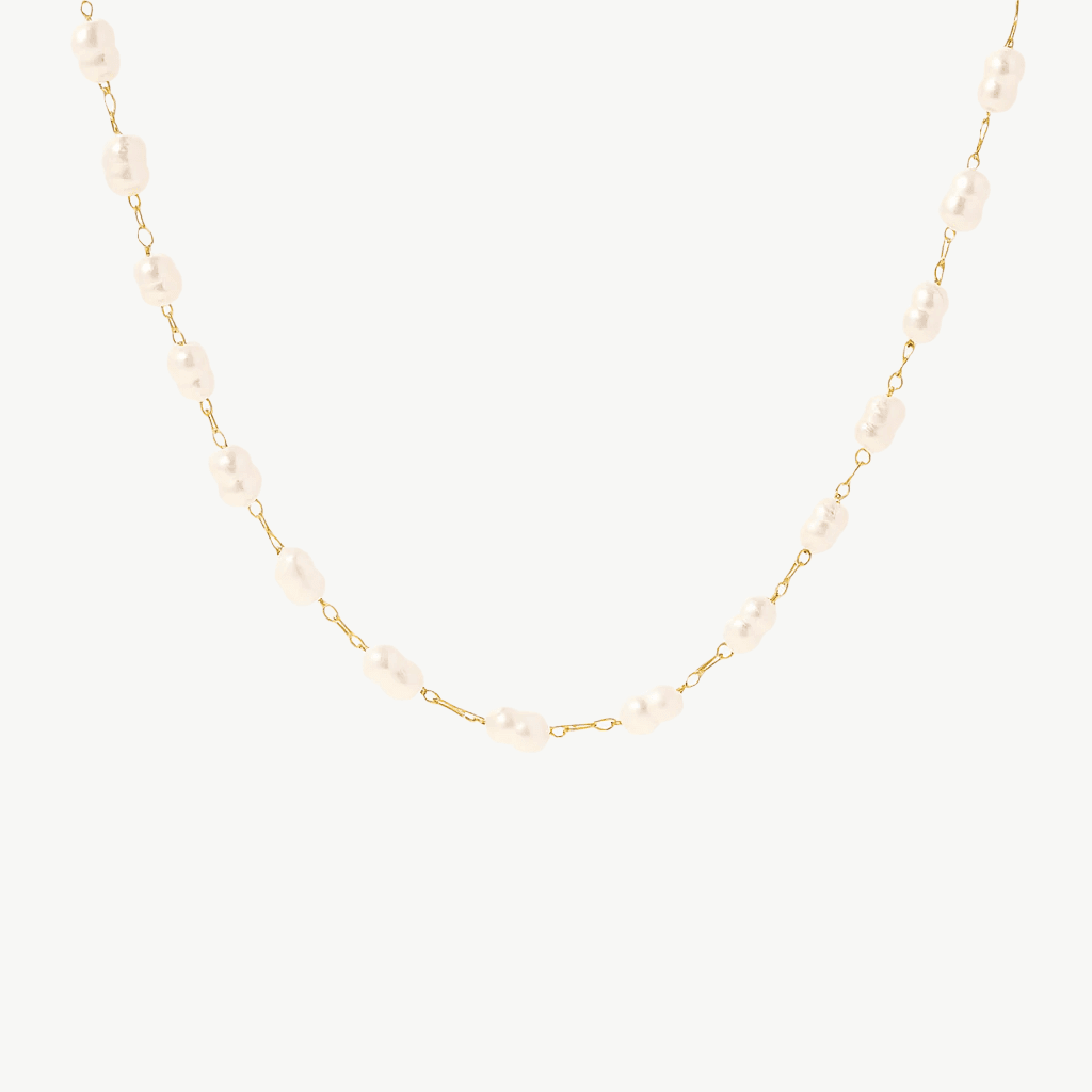 Pearl & Gold Necklace Series - Salt Lily