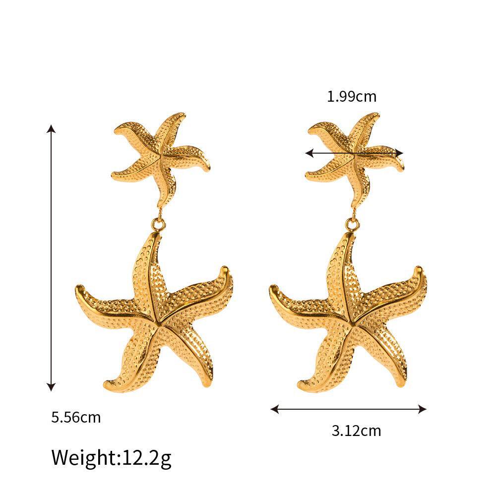 Starfish Drop Earrings - Salt Lily