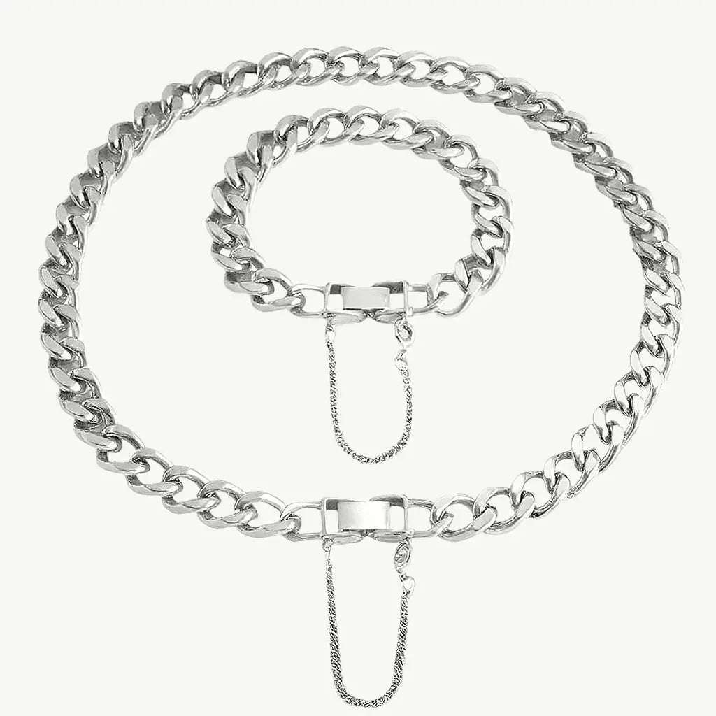 Chunky Tassel Necklace & Bracelet Set - Salt Lily