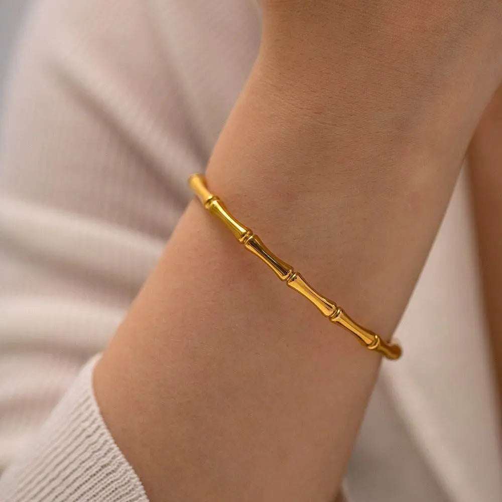 Classic Bamboo Bracelet - Salt Lily