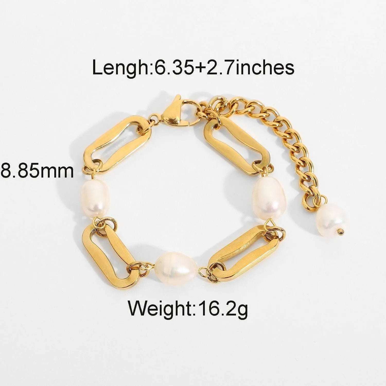 Clips & Pearls Bracelet - Salt Lily
