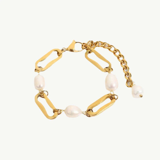 Clips & Pearls Bracelet - Salt Lily