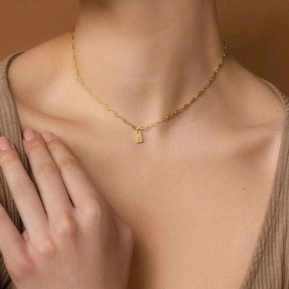 Custom Modern Monogram Necklace - Salt Lily