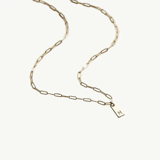 Modern Monogram Necklace - Custom Letter Necklace - Salt Lily