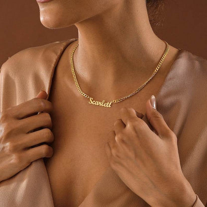 Pop Custom Name Necklace – Minimalist Silver or Copper Pendant - Salt Lily