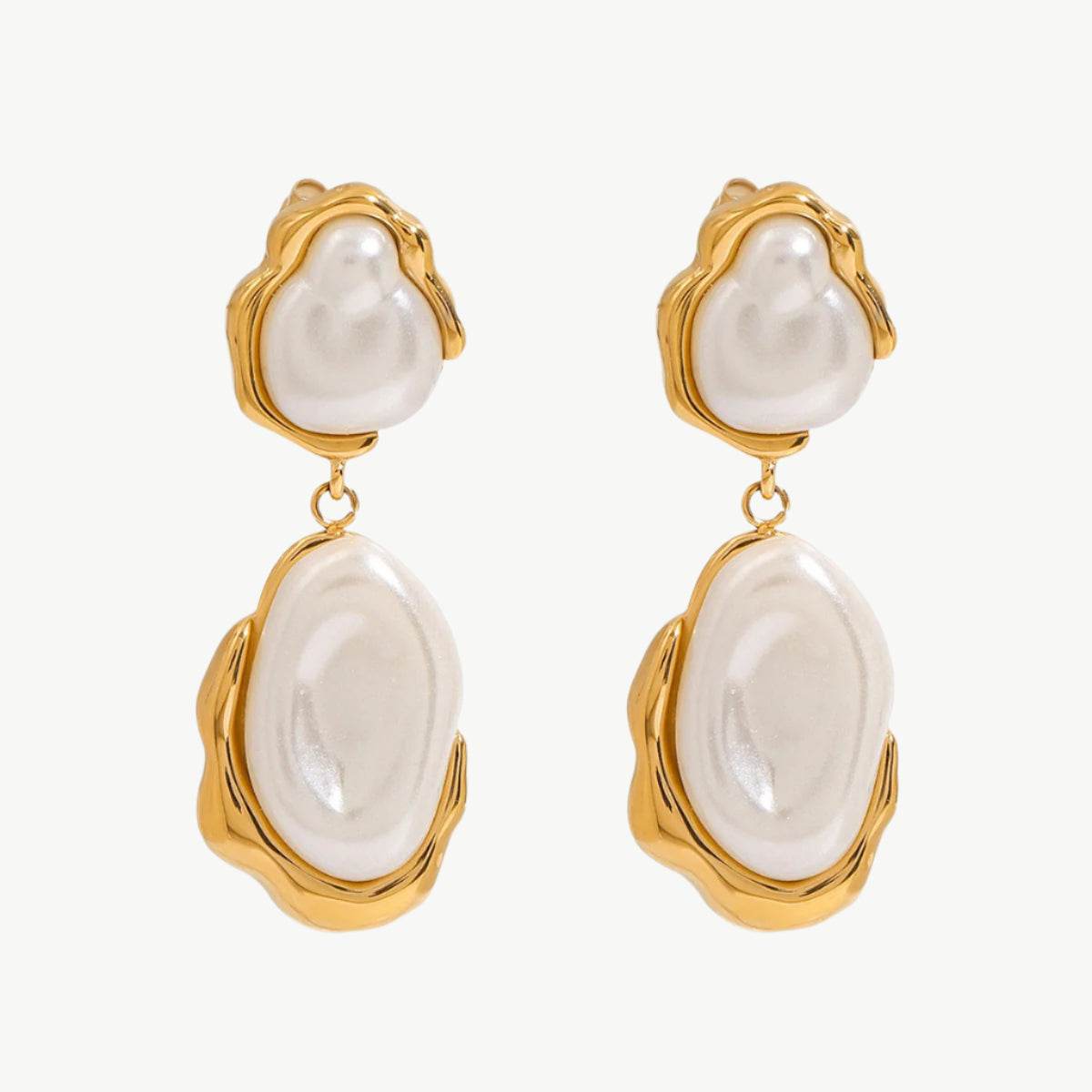 The Irregular Pearl Drop Earrings - Salt Lily
