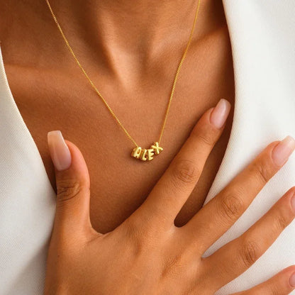 Scripted Necklace – Personalised Name / Letters Pendant - Salt Lily