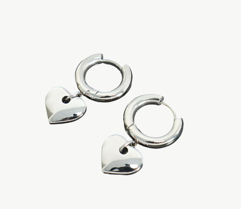 Heart Pendant Earrings