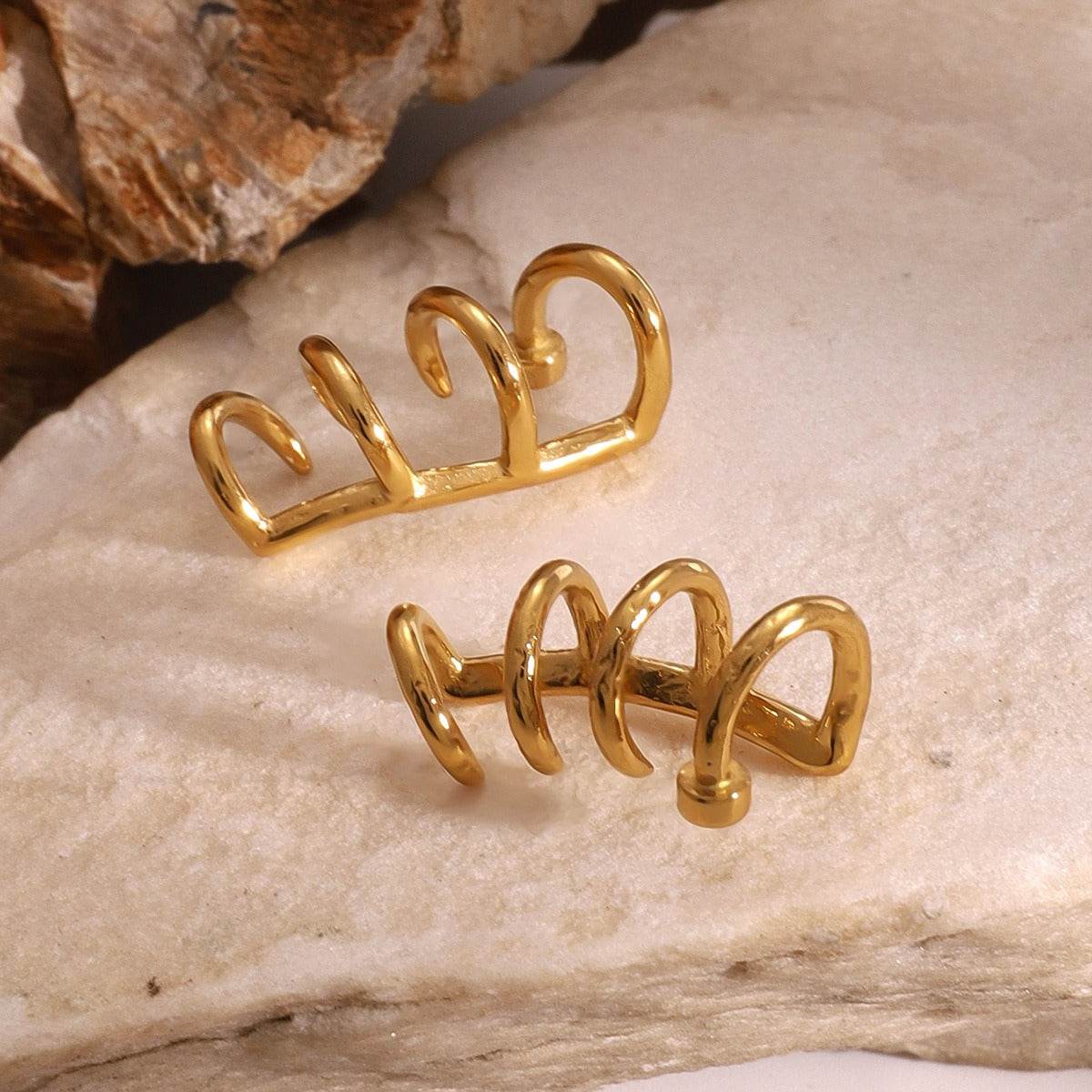 The Quad Hoops – Modern, Sculptural, Bold - Salt Lily
