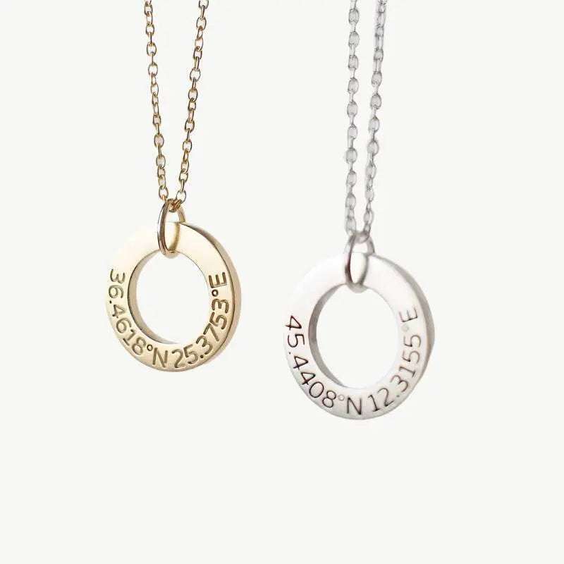 Hollow Personalized Necklace - Salt Lily