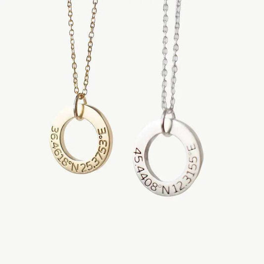 Hollow Personalized Necklace - Salt Lily
