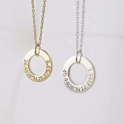 Hollow Personalized Necklace - Salt Lily