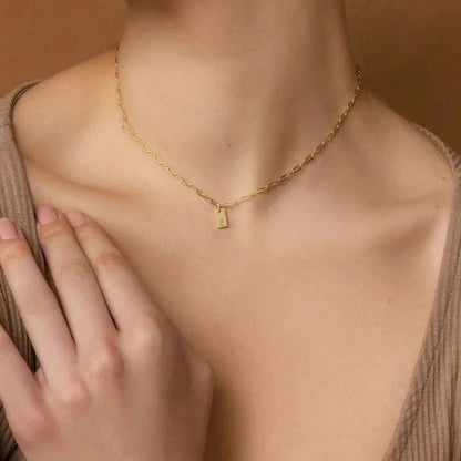 Modern Monogram Necklace - Custom Letter Necklace - Salt Lily