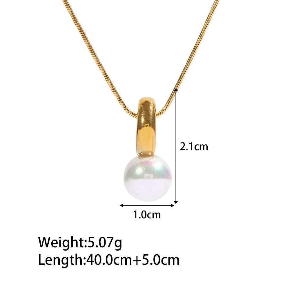 The Pearl Drop Pendant Necklace - Salt Lily