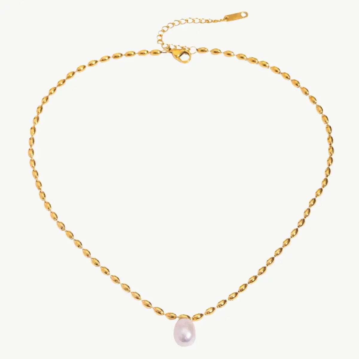 Minimalist Pearl & Gold Necklace - Salt Lily