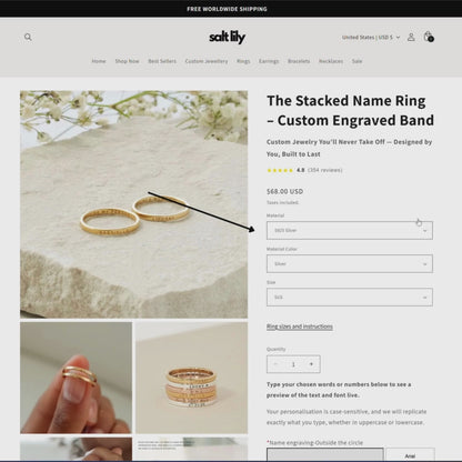 The Whisper Pendant  - Necklace with customizable name design