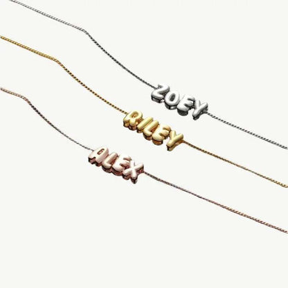 Scripted Necklace – Personalised Name / Letters Pendant - Salt Lily