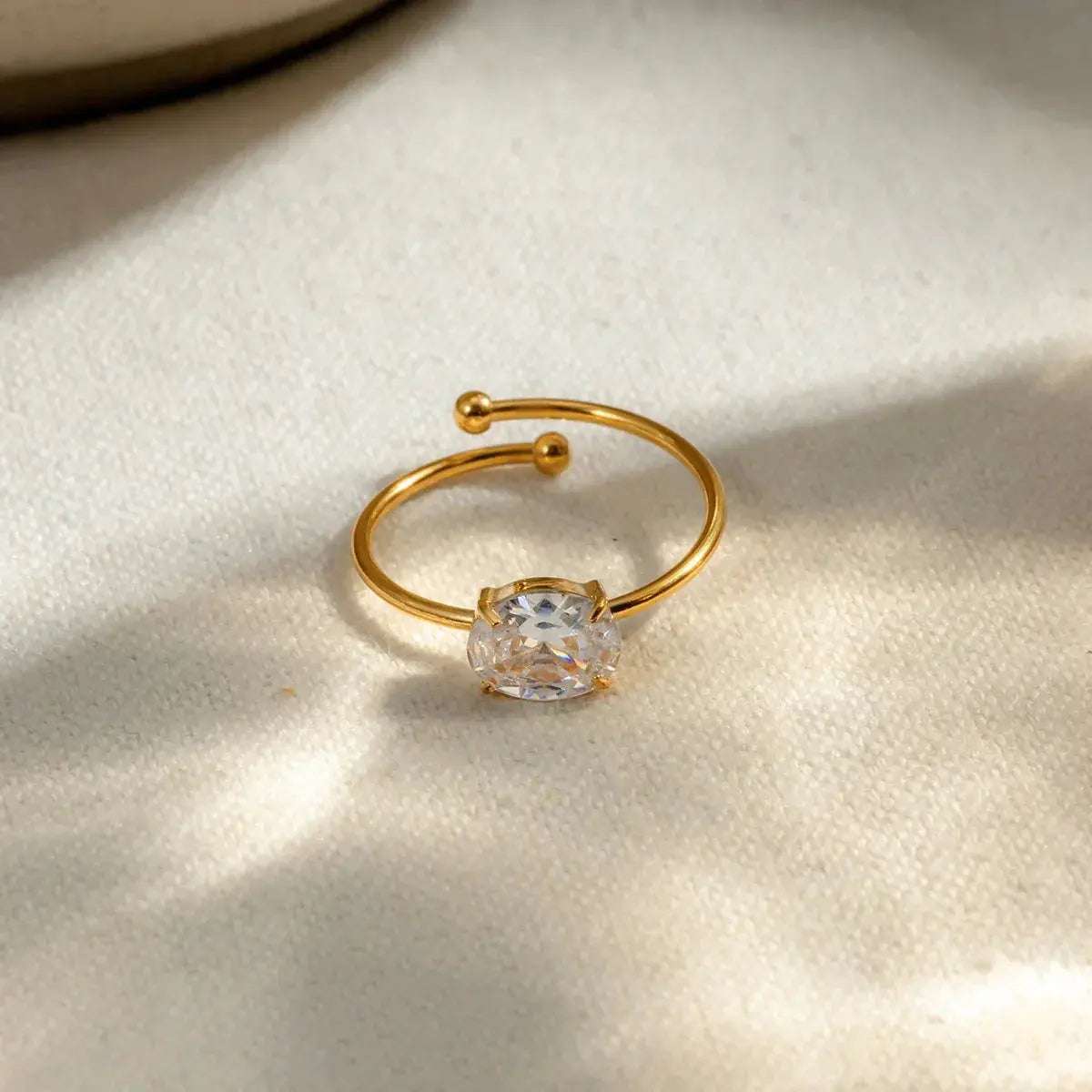Solara Gemstone Pop Ring - Salt Lily