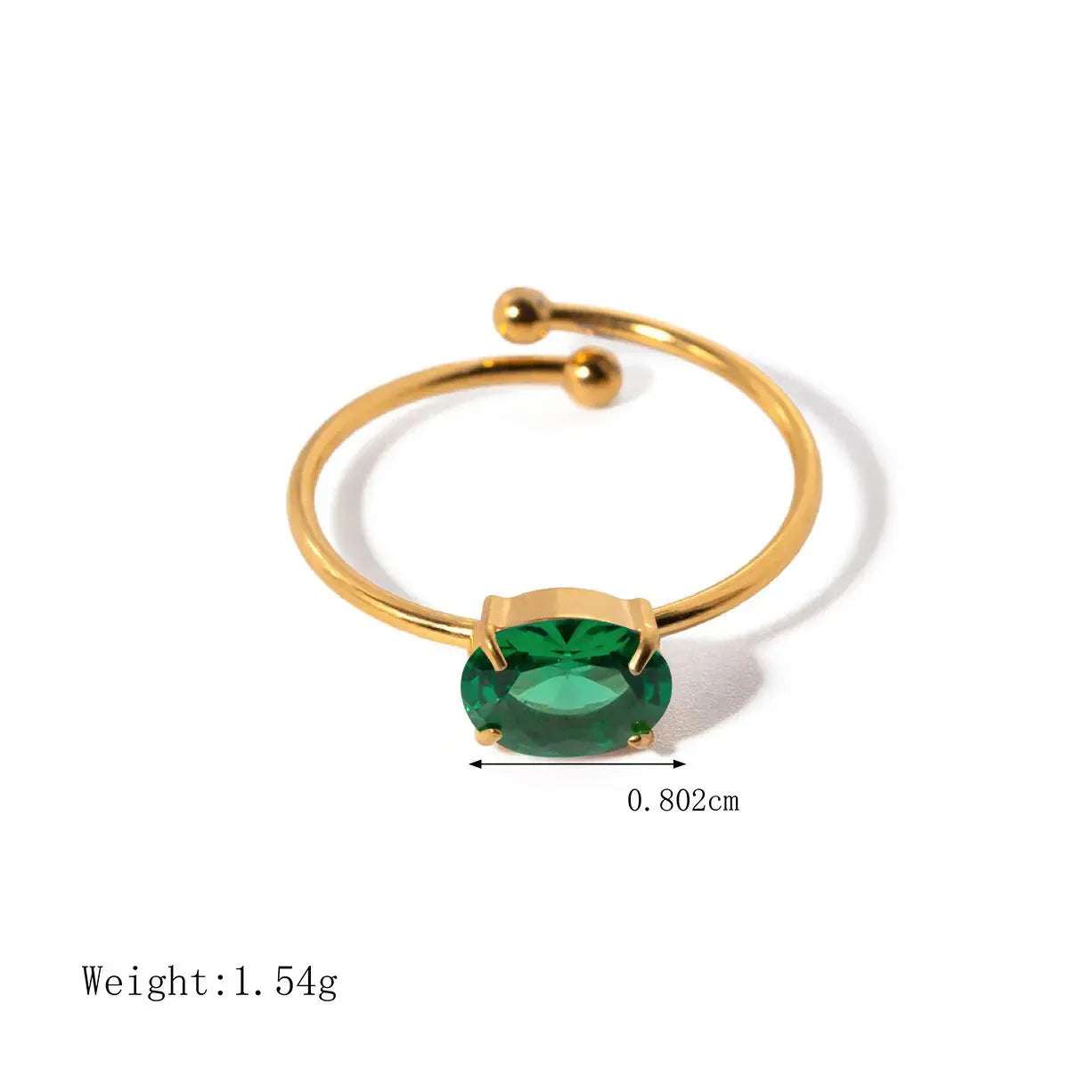 Solara Gemstone Pop Ring - Salt Lily